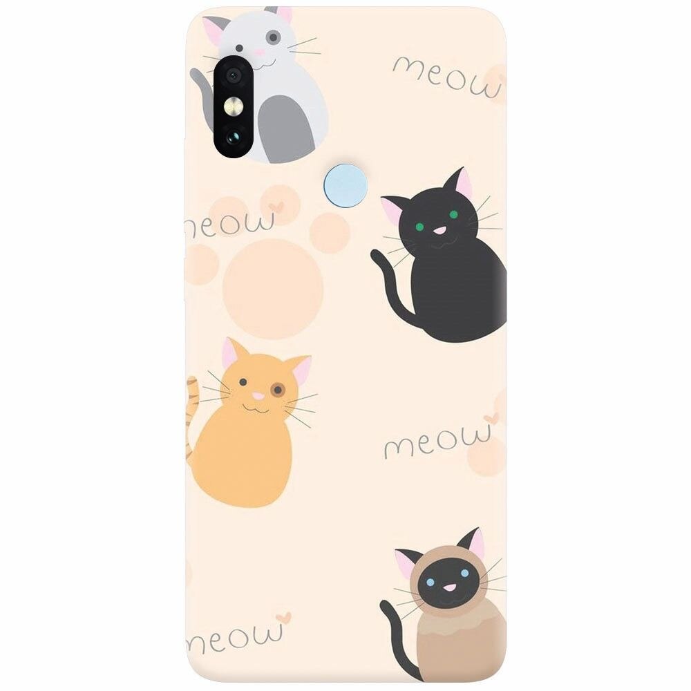 Husa silicon pentru Xiaomi Redmi Note 5 Pro, Meow