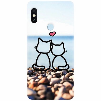 Husa silicon pentru Xiaomi Mi Max 3, In Love Cats Husa silicon pentru Xiaomi Mi Max 3, In Love Cats