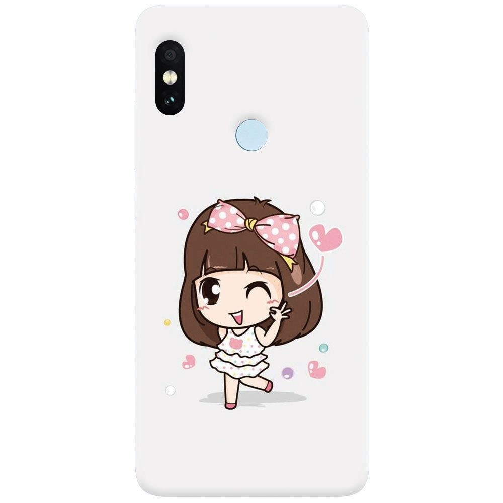 Husa silicon pentru Xiaomi Mi Max 3, Happy Girl