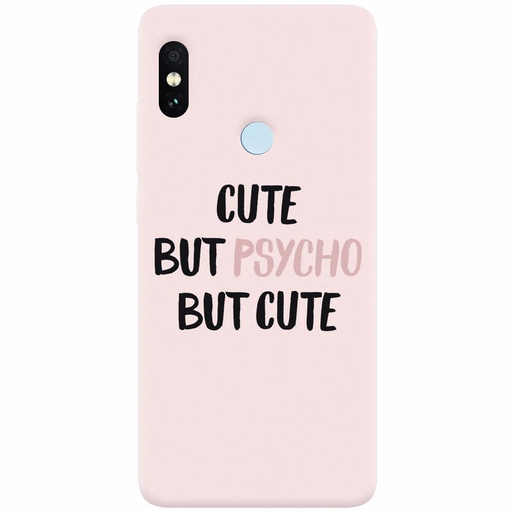 Husa silicon pentru Xiaomi Redmi Note 5 Pro, Cute But Psycho