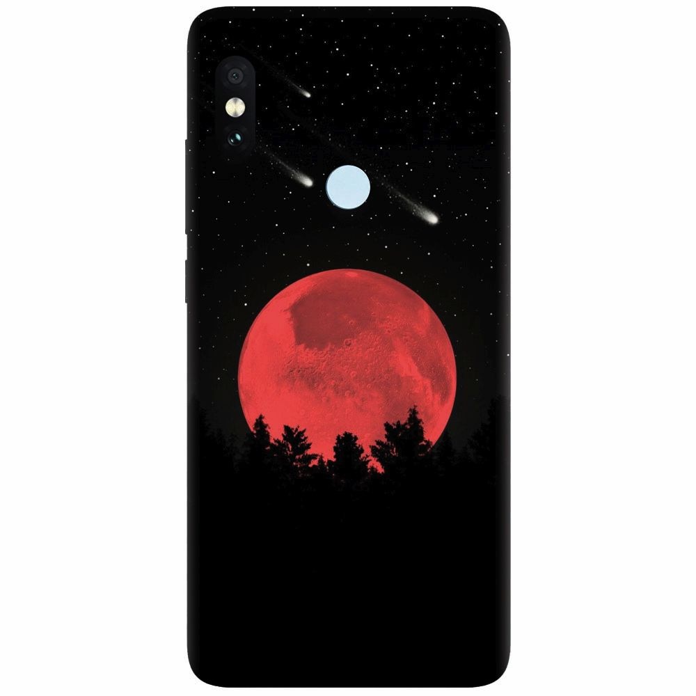 Husa silicon pentru Xiaomi Mi A2, Blood Moon