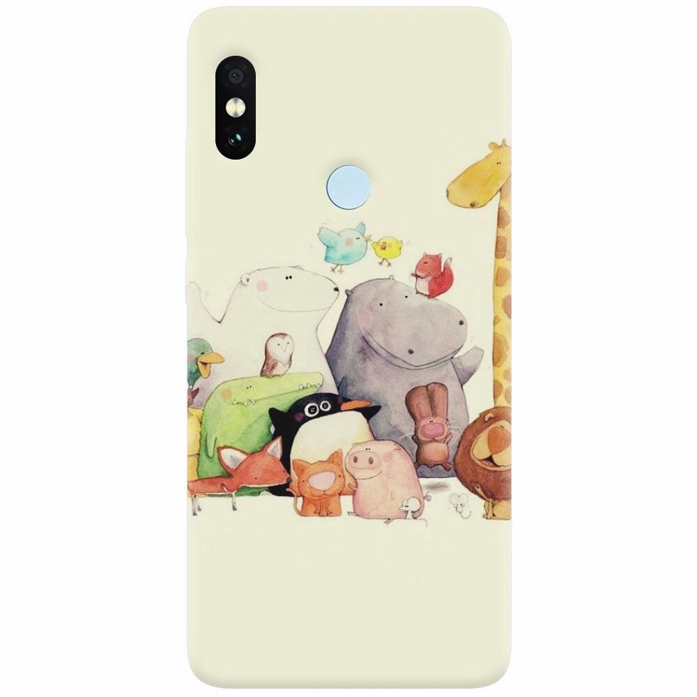 Husa silicon pentru Xiaomi Redmi Note 5 Pro, Cute Cartoon Animals