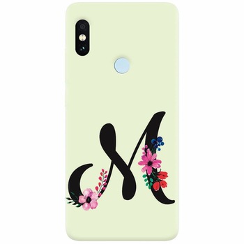 Husa silicon pentru Xiaomi Mi 8, Litera M Husa silicon pentru Xiaomi Mi 8, Litera M