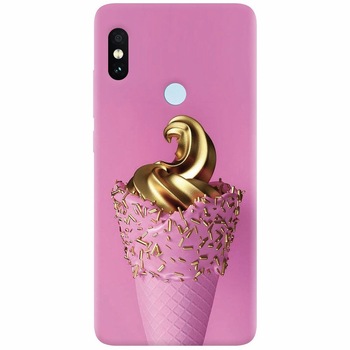 Husa silicon pentru Xiaomi Mi A2, Icecream Gold Husa silicon pentru Xiaomi Mi A2, Icecream Gold