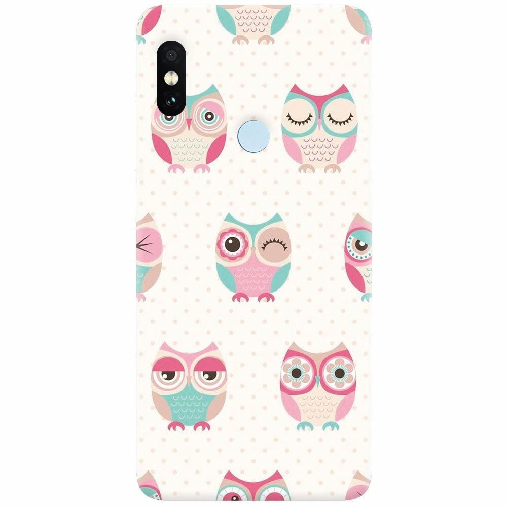 Husa silicon pentru Xiaomi Redmi Note 5 Pro, Owl Pattern