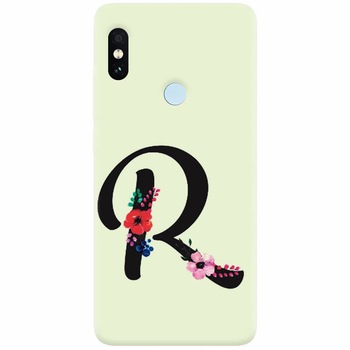 Husa silicon pentru Xiaomi Mi 8 SE, Litera R Husa silicon pentru Xiaomi Mi 8 SE, Litera R