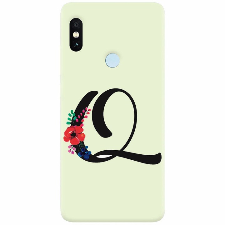 Husa silicon pentru Xiaomi Mi A2 Lite, Litera Q