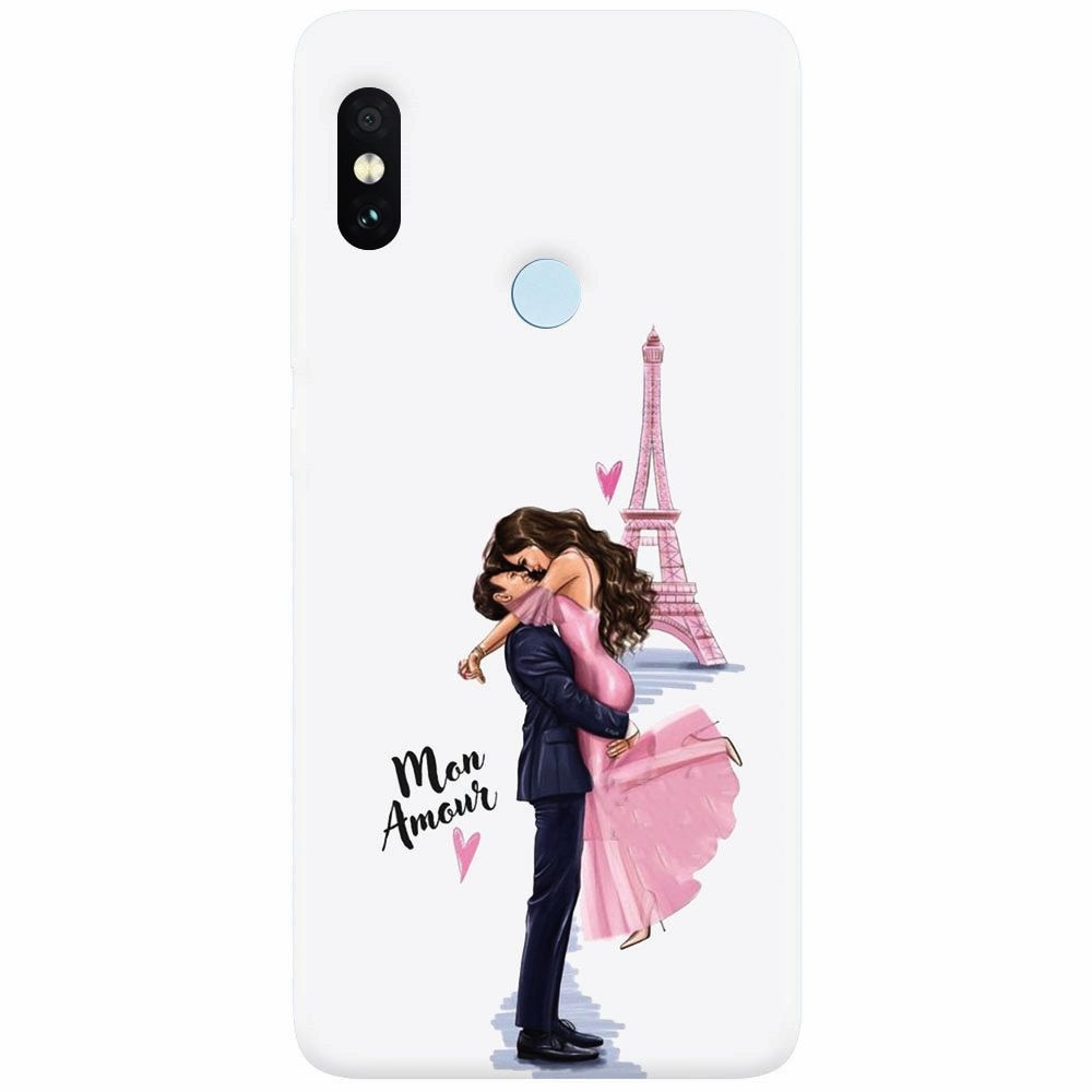 Husa silicon pentru Xiaomi Mi A2 Lite, Paris Love Mon Amour