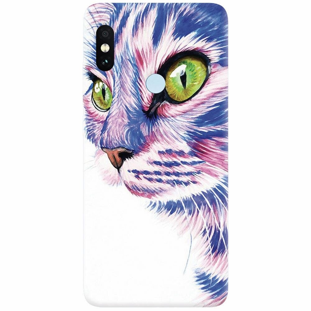 Husa silicon pentru Xiaomi Mi A2 Lite, Colorfull Cat