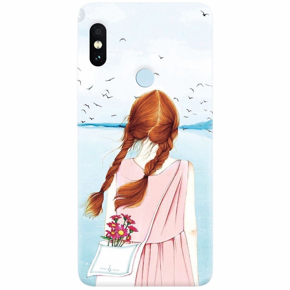 Husa silicon pentru Xiaomi Redmi Note 5 Pro, Girl And Birds