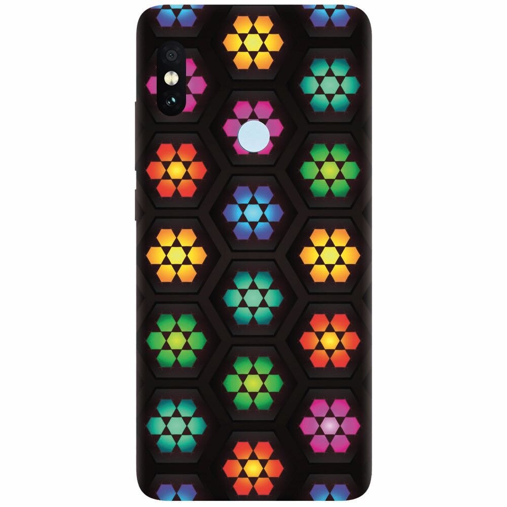 Husa silicon pentru Xiaomi Redmi Note 5 Pro, Kaleidoscope Mosaic Patterns