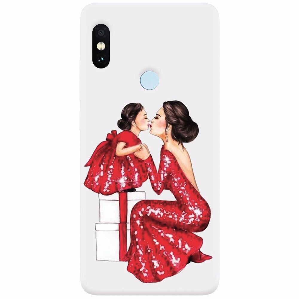 Husa silicon pentru Xiaomi Mi A2 Lite, Double Red Dress