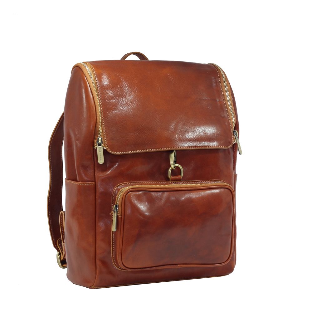 Rucsac piele naturala 5568C, miere