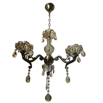 Lustra DC 8043/3, schelet bronz antic, metal sticla si cristal, 5*e14,inaltime ajustabila Lustra DC 8043/3, schelet bronz antic, metal sticla si cristal, 5*e14,inaltime ajustabila
