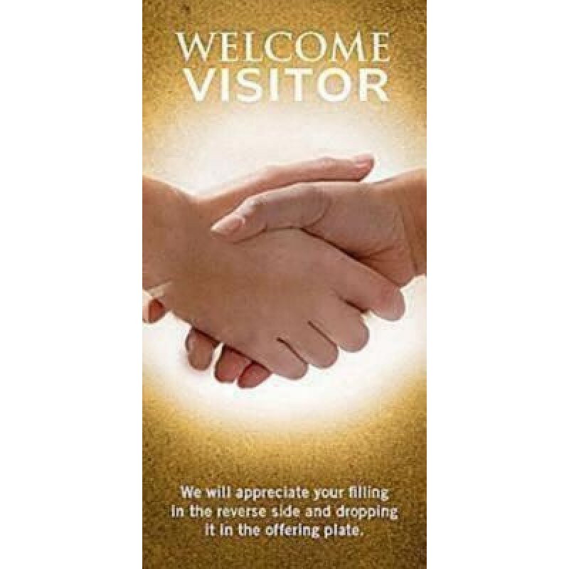 Welcome Visitor Card (Handshake), Package of 25, Abingdon Press (Manufactured by)