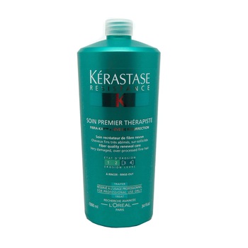 Balsam profesional Kerastase Resistance Bain Therapiste pentru par foarte deteriorat, 1000 ml Balsam profesional Kerastase Resistance Bain Therapiste pentru par foarte deteriorat, 1000 ml