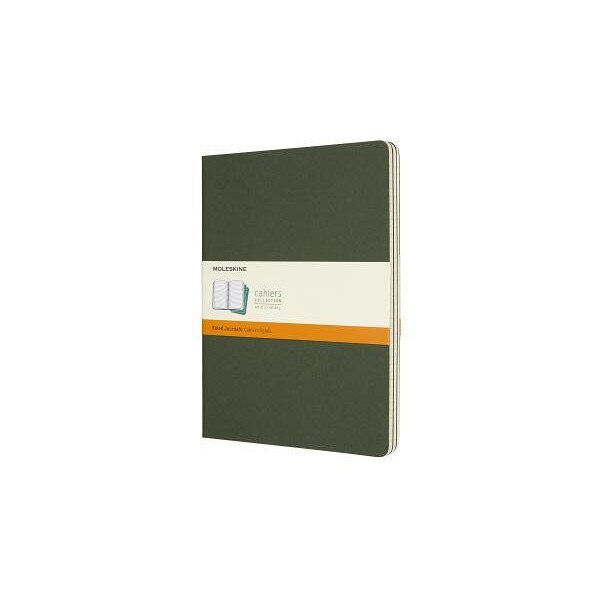 Moleskine Cahier Journal, Extra Large, Ruled, Myrtle Green (7.5 X 10), Moleskine (Author)