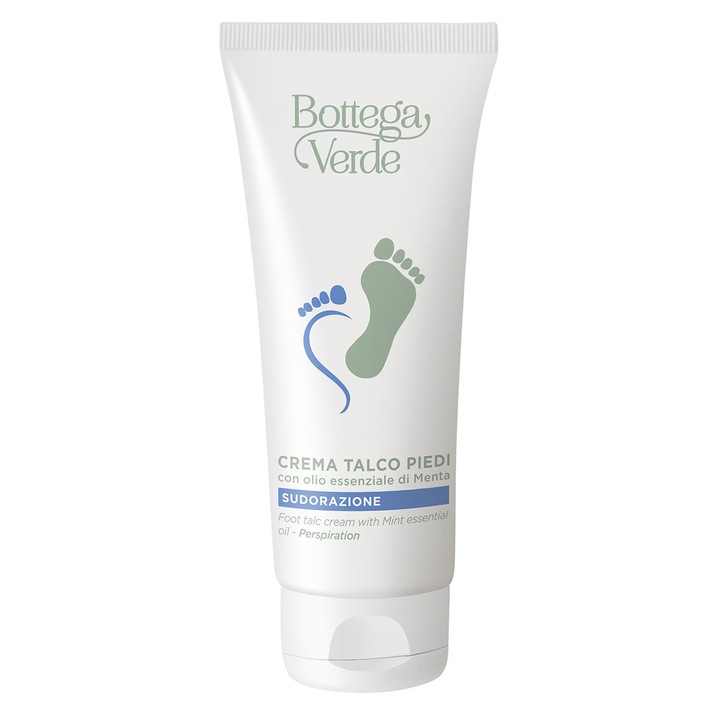 Crema cu pudra de talc si menta pentru picioare - Speciale Piedi, 100 ML, Bottega Verde