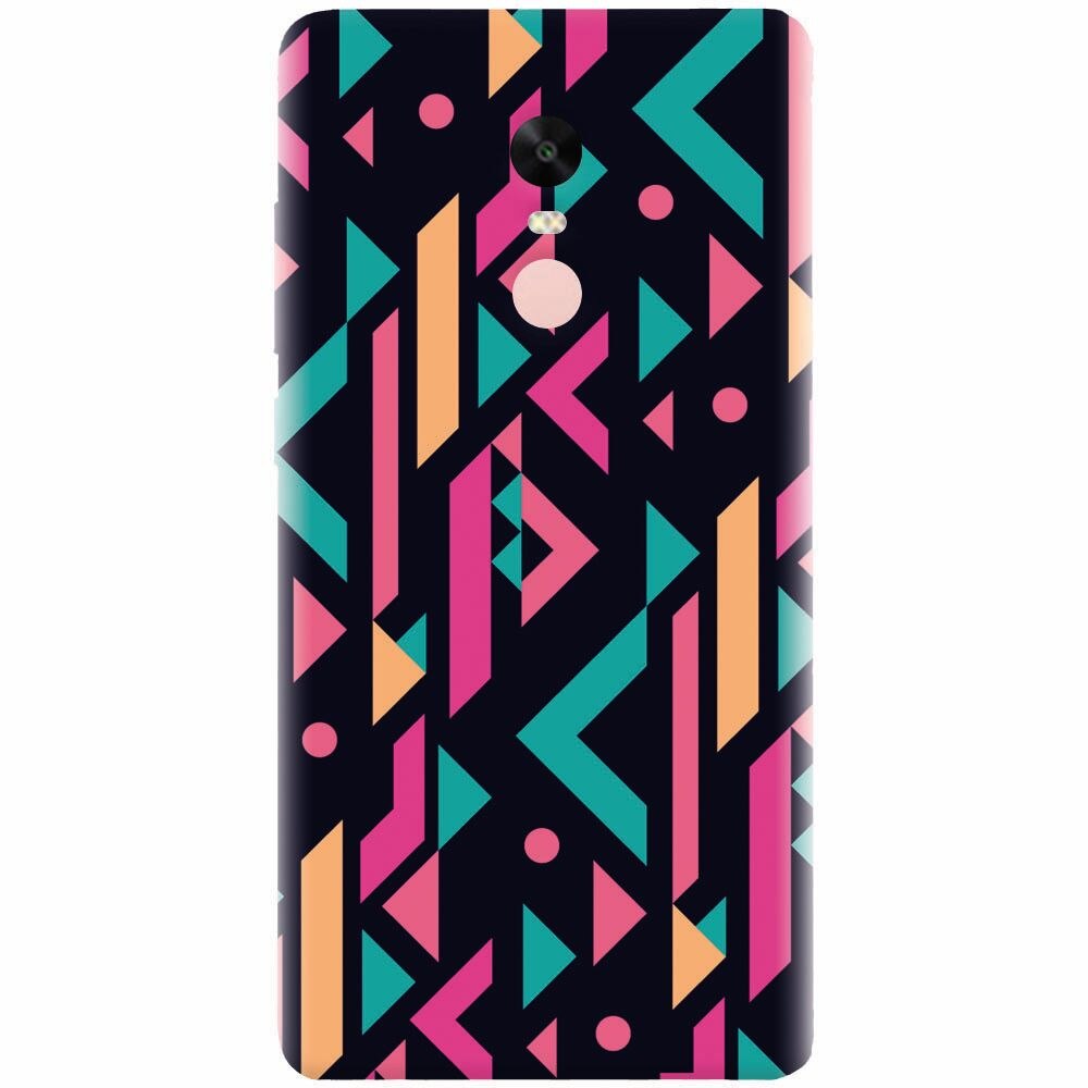 Husa silicon pentru Xiaomi Redmi Note 4, Alien Geometrics