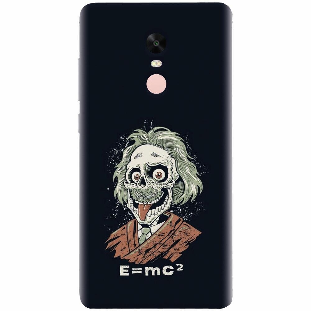Husa silicon pentru Xiaomi Redmi Note 4X, Albert Einstein Caricature