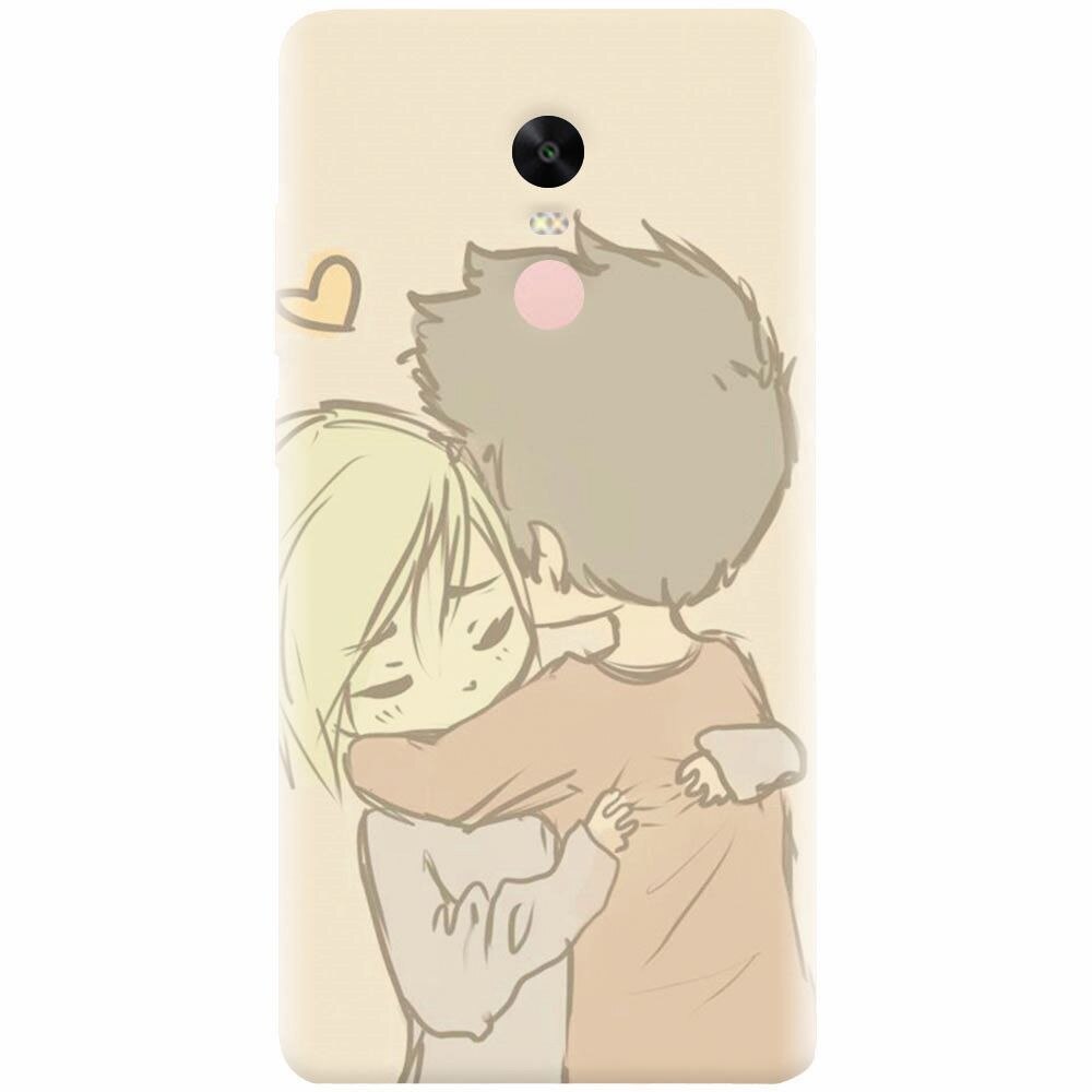 Husa silicon pentru Xiaomi Redmi Note 4X, Couple Hug