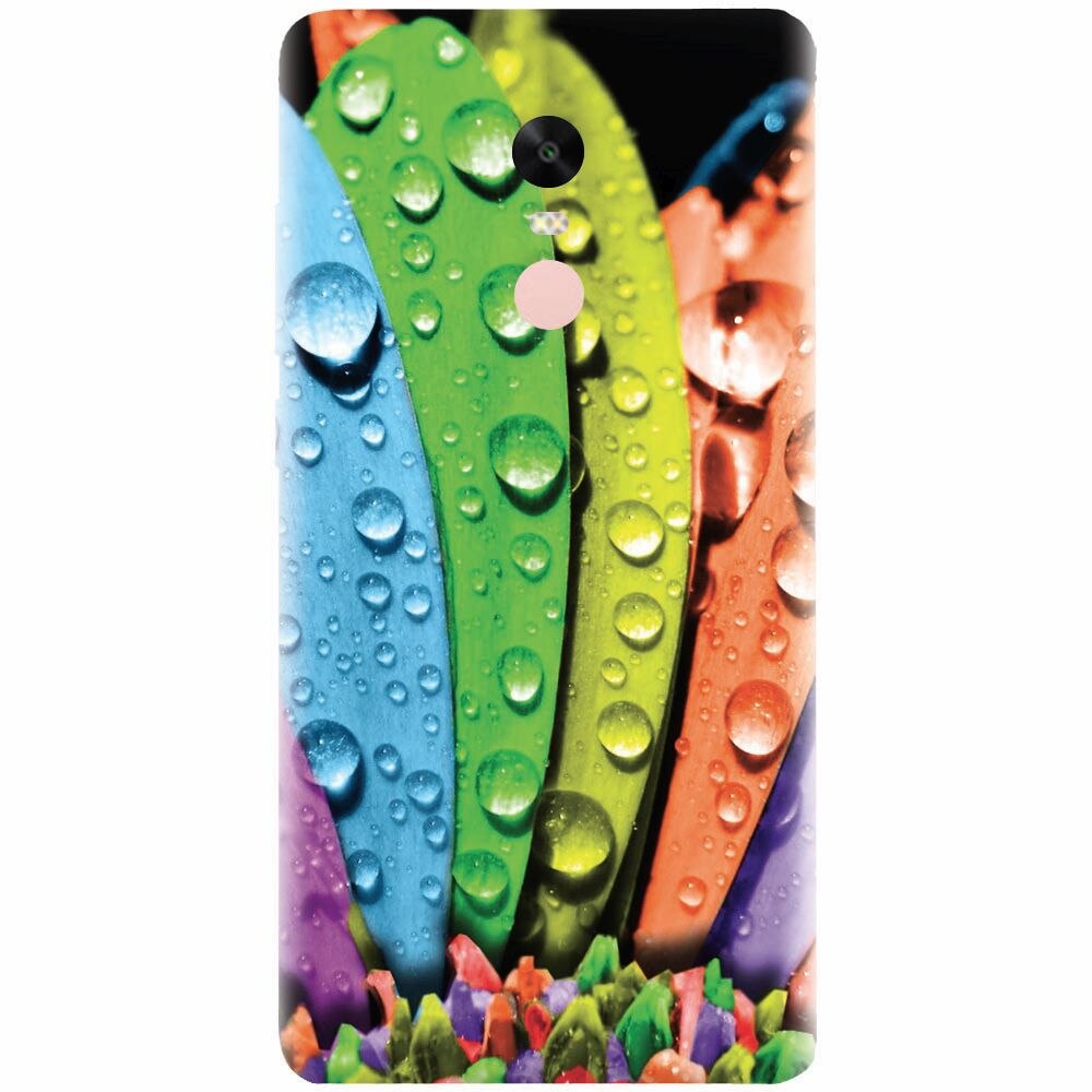 Husa silicon pentru Xiaomi Redmi Note 4X, Colorful Daisy Petals