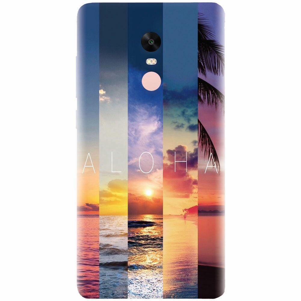 Husa silicon pentru Xiaomi Redmi Note 4X, Aloha Summer Stripes