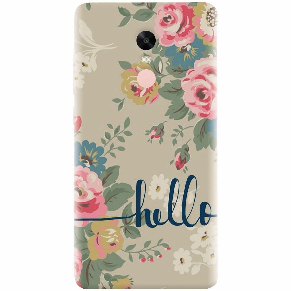 Husa silicon pentru Xiaomi Redmi Note 4, Cute Flower Phone