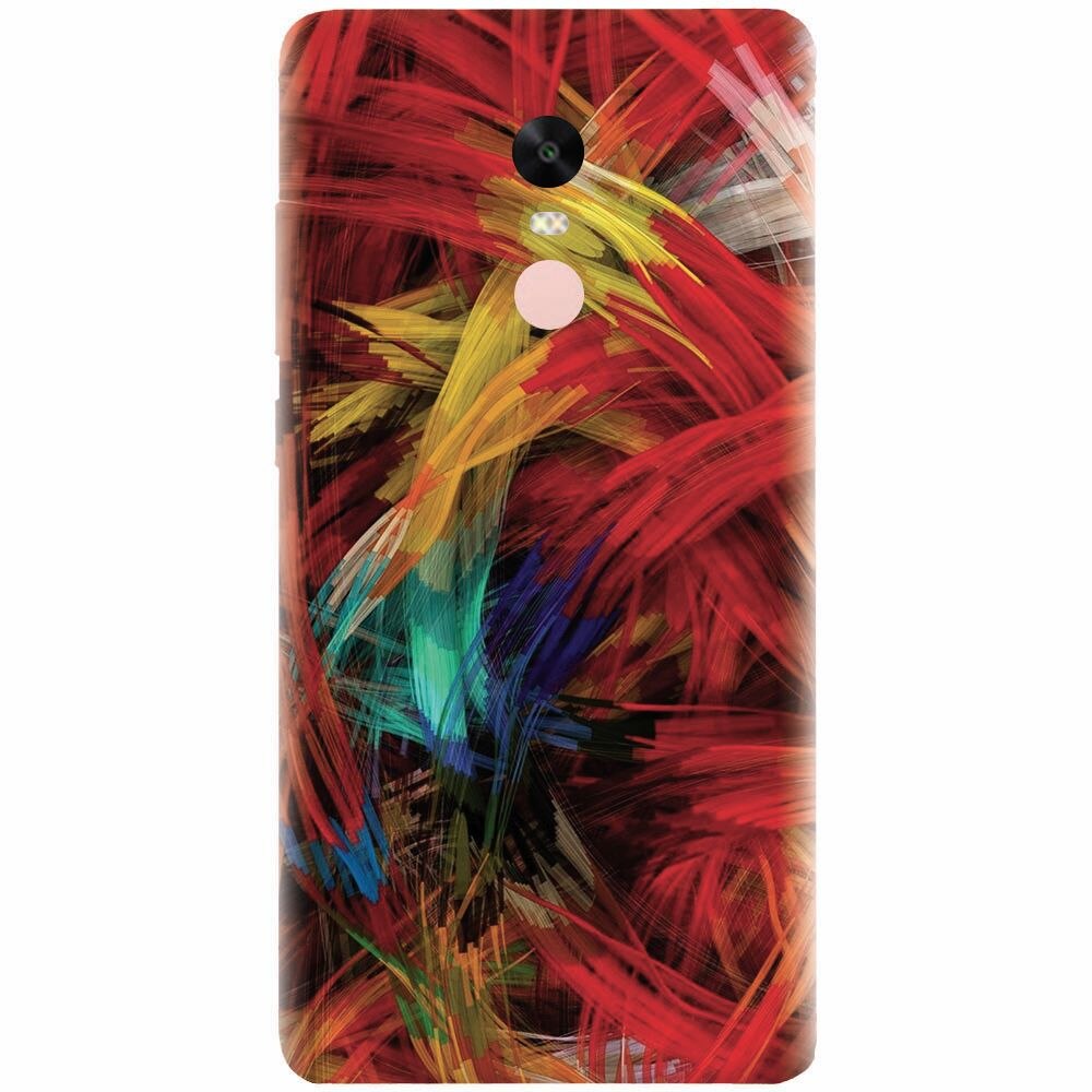Husa silicon pentru Xiaomi Redmi Note 4, Colorful Digital Painting Strokes