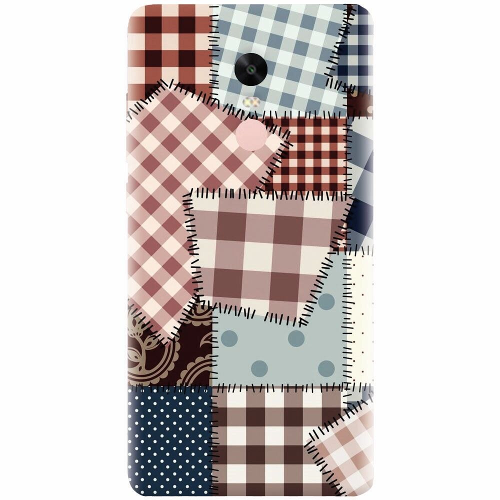 Husa silicon pentru Xiaomi Redmi Note 4X, Patchwork Vector