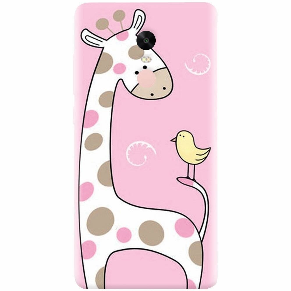 Husa silicon pentru Xiaomi Redmi Note 4X, Cute Giraffe