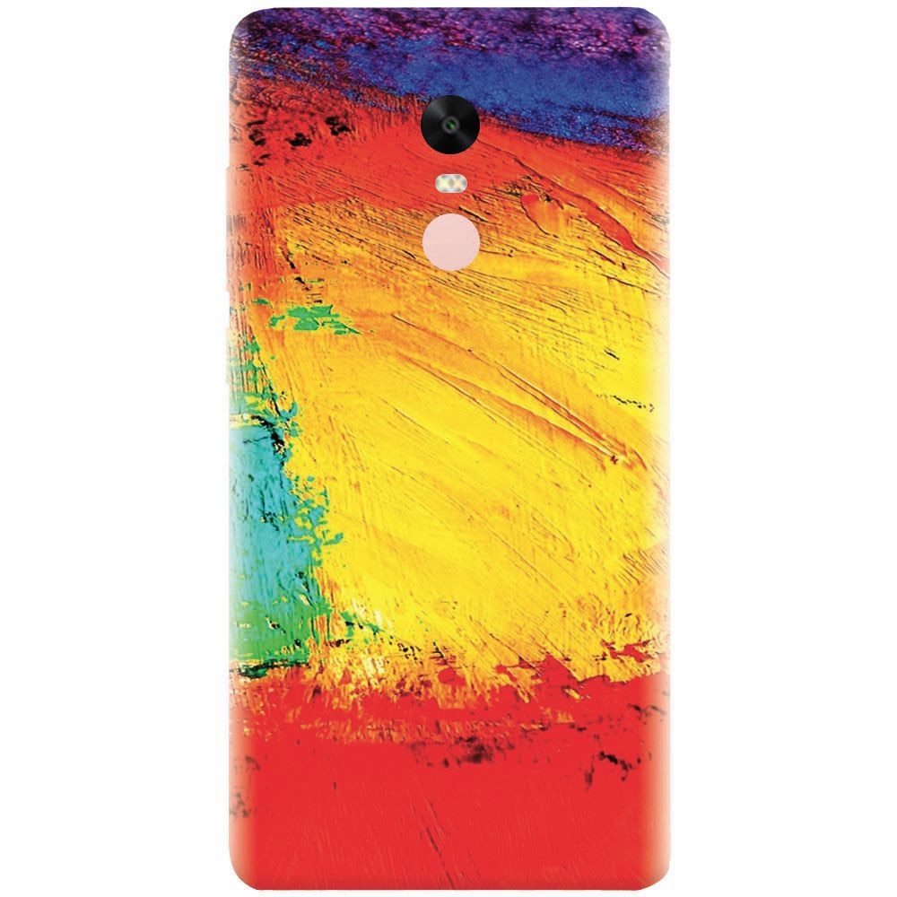 Husa silicon pentru Xiaomi Redmi Note 4, Colorful Dry Paint Strokes Texture