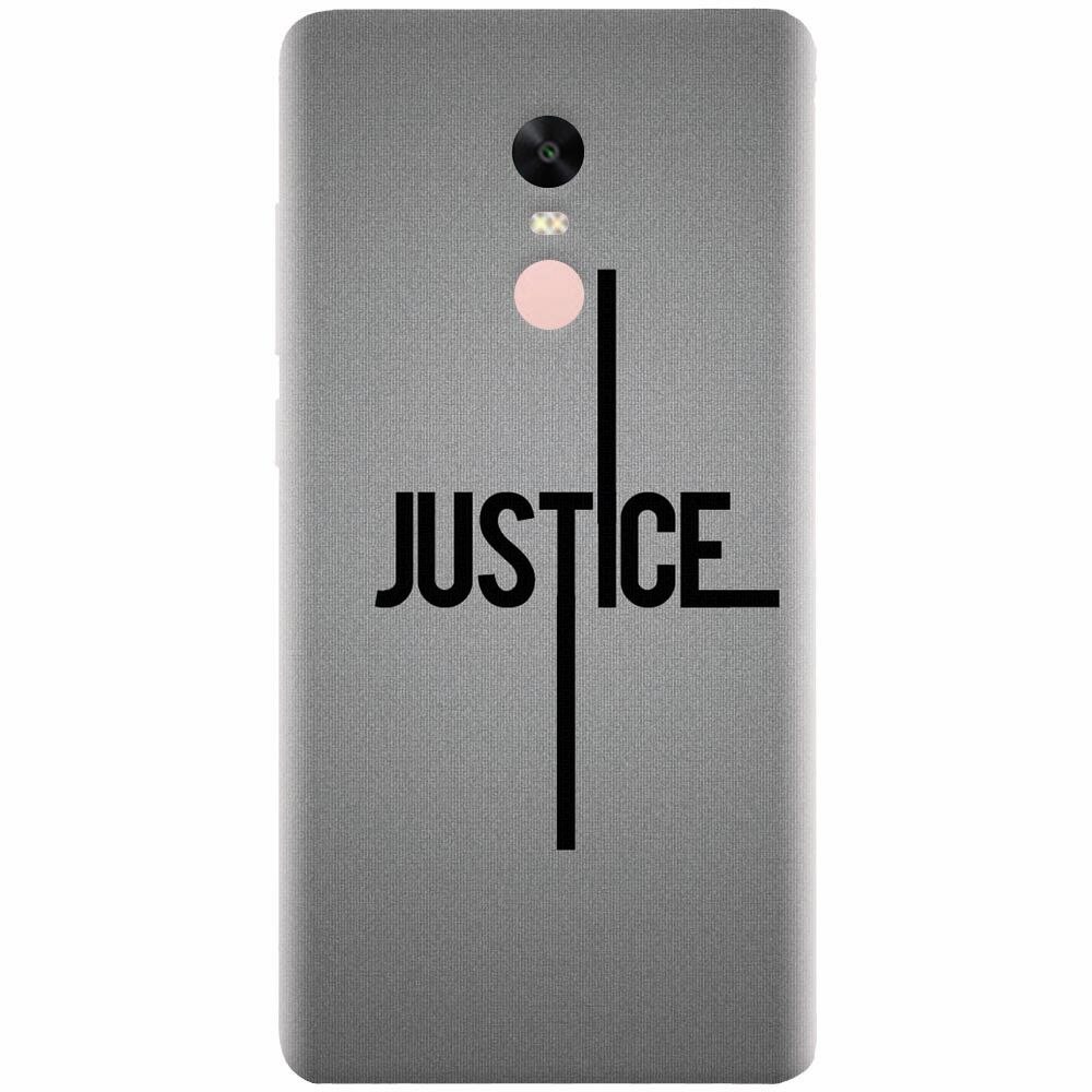 Husa silicon pentru Xiaomi Redmi Note 4X, Amir Justice Minimalistic Nubheebuccus Text
