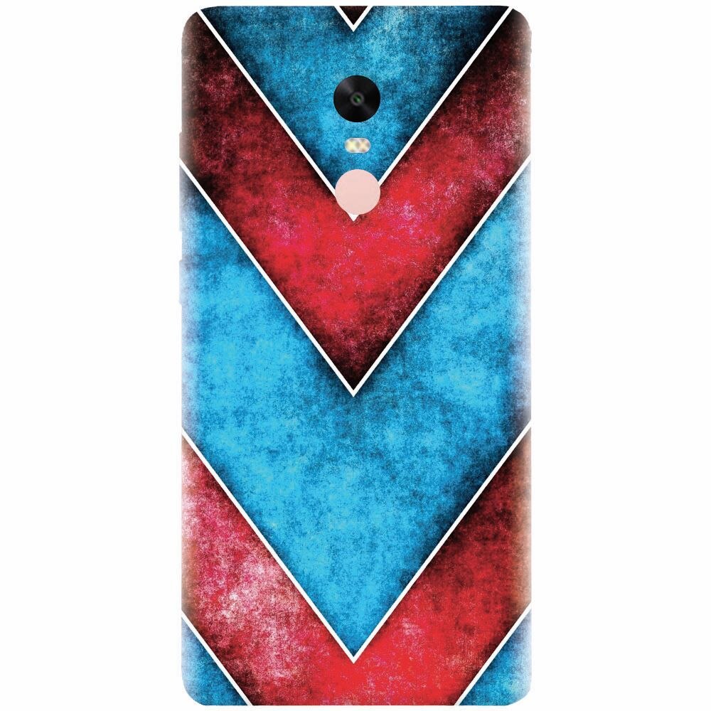 Husa silicon pentru Xiaomi Redmi Note 5A Prime, Blue And Red Abstract
