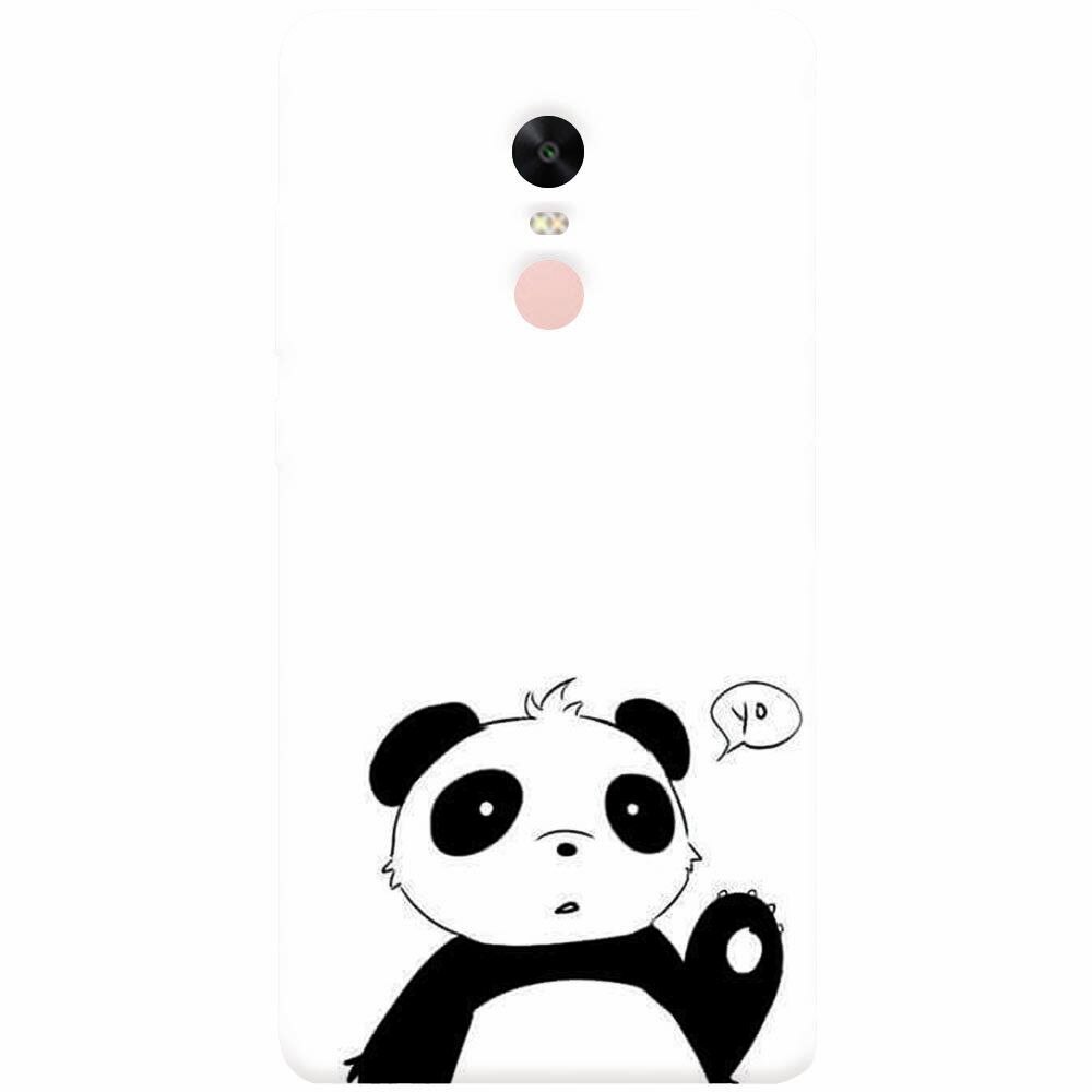 Husa silicon pentru Xiaomi Redmi Note 4X, Panda Cellphone