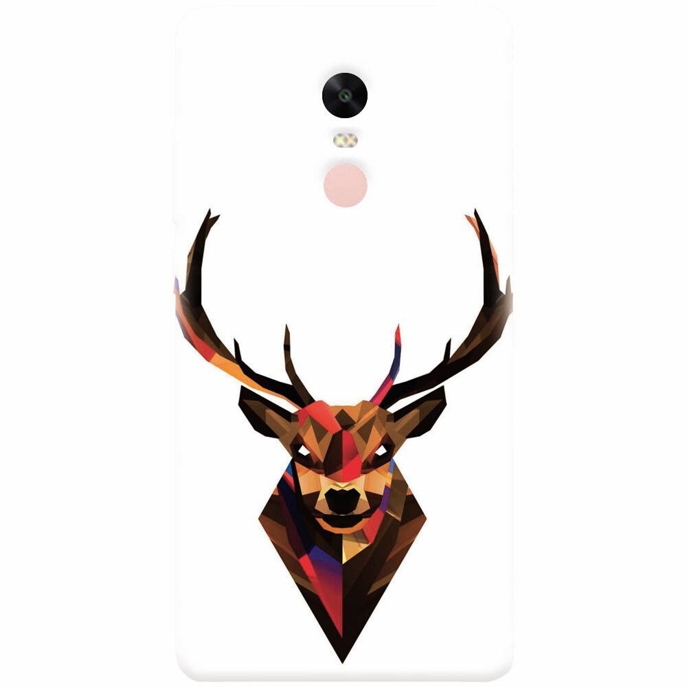 Husa silicon pentru Xiaomi Redmi Note 4X, Geometric Tibetan Antelope