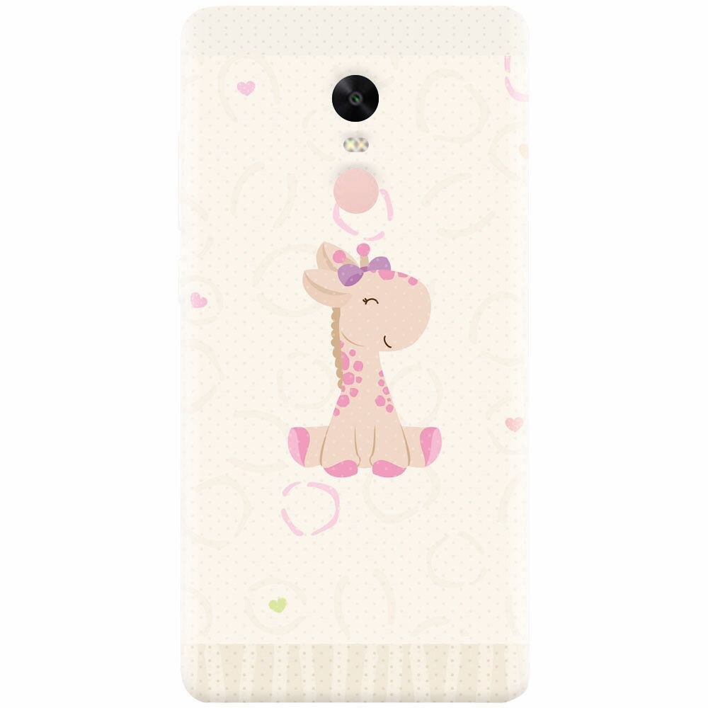 Husa silicon pentru Xiaomi Redmi Note 4X, Giraffe Cute
