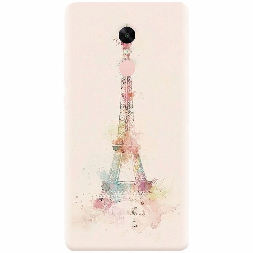 Husa silicon pentru Xiaomi Redmi Note 4, Eiffel Tower 001