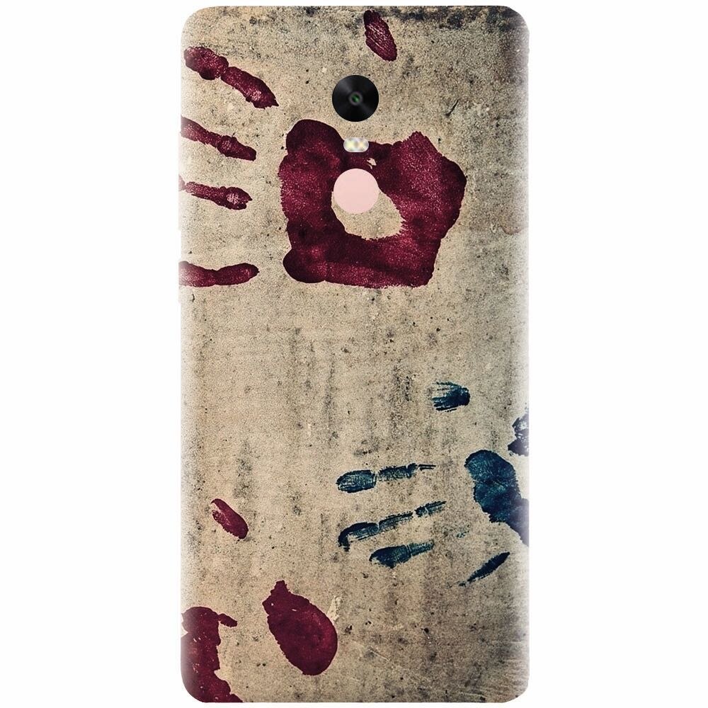 Husa silicon pentru Xiaomi Redmi Note 4X, Handprints