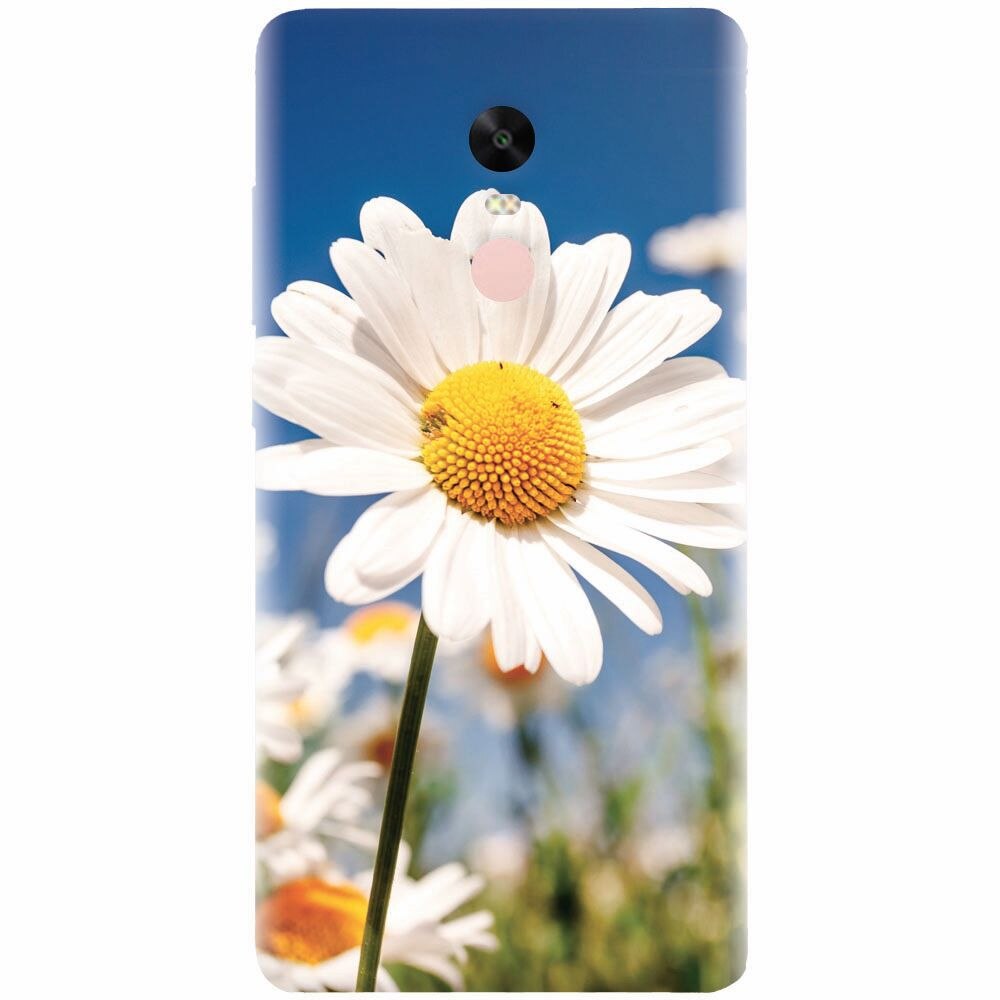 Husa silicon pentru Xiaomi Redmi Note 4, Daisies Field Flowers