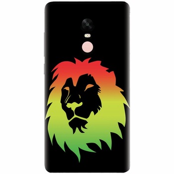 Husa silicon pentru Xiaomi Redmi Note 4, Rasta Color Lion Husa silicon pentru Xiaomi Redmi Note 4, Rasta Color Lion