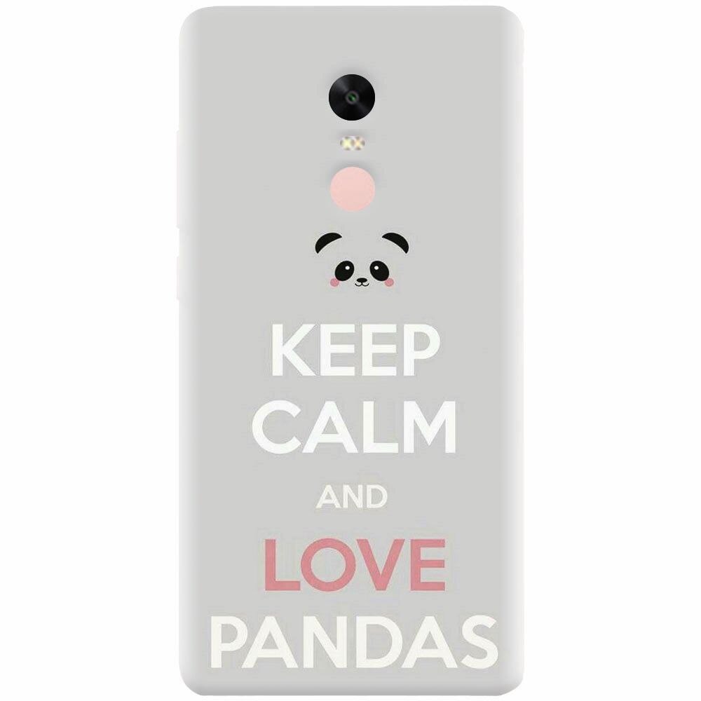 Husa silicon pentru Xiaomi Redmi Note 4X, Panda Phone