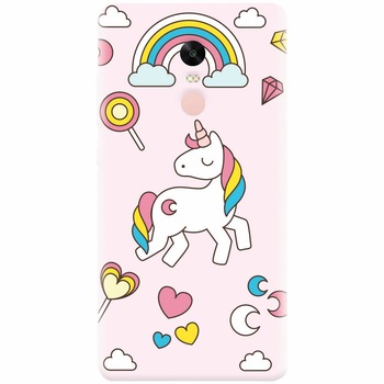 Husa silicon pentru Xiaomi Redmi Note 4, Cute Unicorn Husa silicon pentru Xiaomi Redmi Note 4, Cute Unicorn