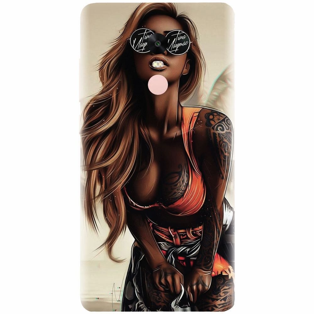 Husa silicon pentru Xiaomi Redmi Note 5A Prime, Tattoed Girl