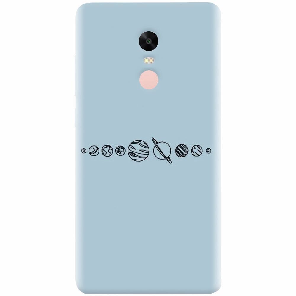 Husa silicon pentru Xiaomi Redmi Note 4X, Planets