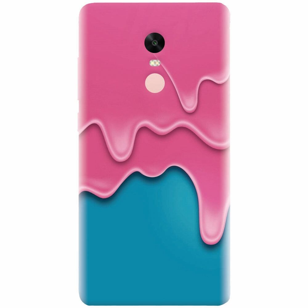 Husa silicon pentru Xiaomi Redmi Note 4X, Pink Liquid Dripping