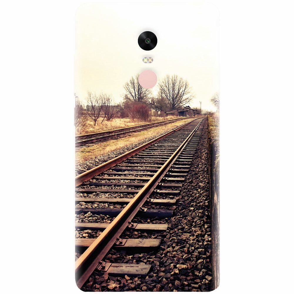 Husa silicon pentru Xiaomi Redmi Note 4X, Railroad