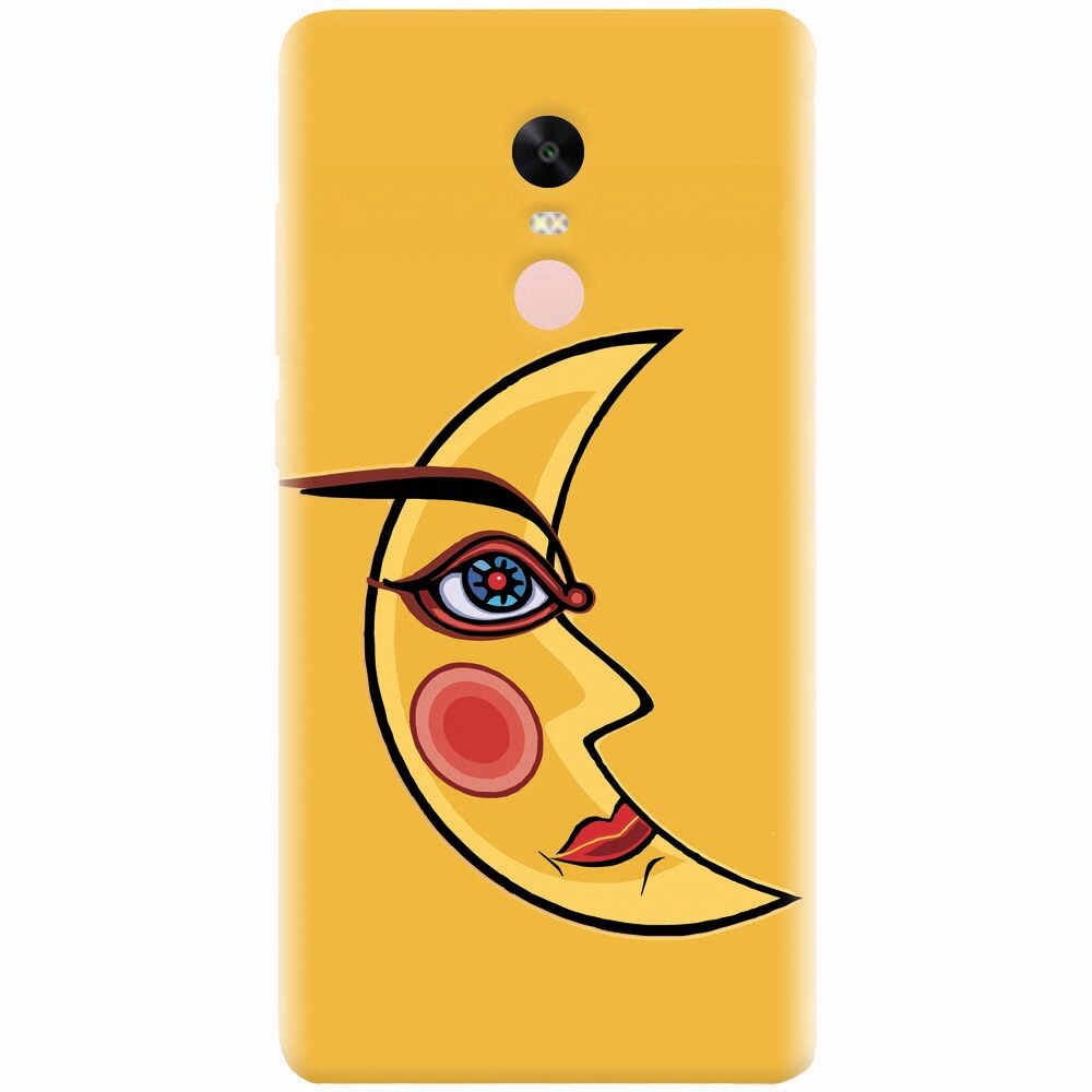 Husa silicon pentru Xiaomi Redmi Note 4X, Yellow Moon