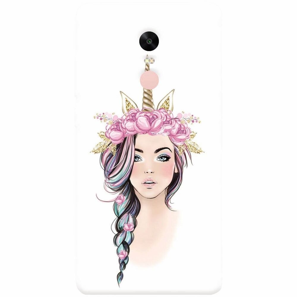 Husa silicon pentru Xiaomi Redmi Note 4X, Unicorn Girl