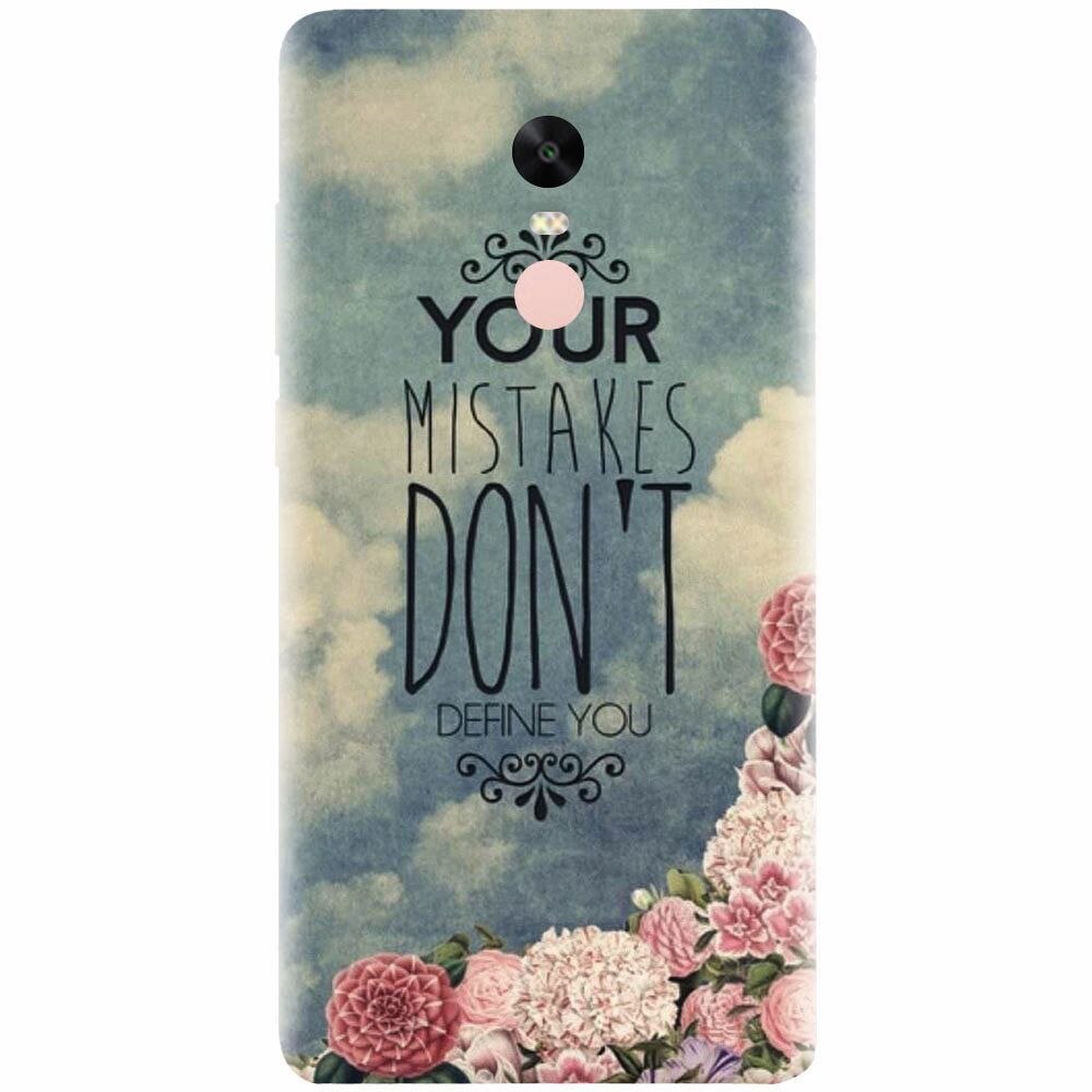 Husa silicon pentru Xiaomi Redmi Note 4X, Your Mistakes Dont Define You